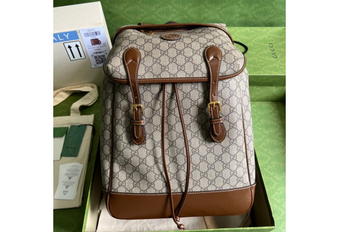 G*u*i medium backpack with interlocking g 696014