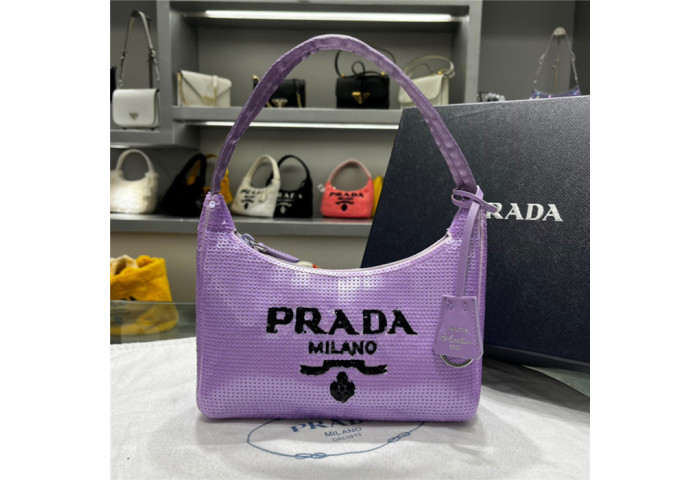 Pra*a 1n1419 nylon hobo bag-24*11*7cm