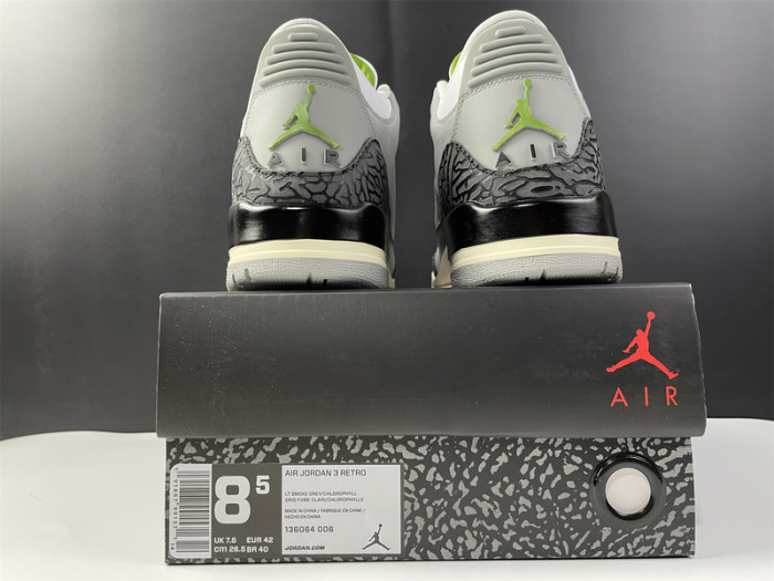 jordan 3 retro Ch10rophyll - 136064-006