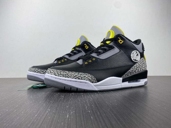 MEN''S DS NIB AIR JORDAN 3 RETRO"OREGON DUCK" H011-MNJDLS-594-28224