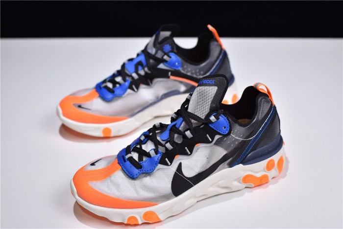 Nike React Element 87 Blue Orange AQ1090-004