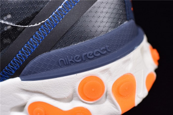 Nike React Element 87 Blue Orange AQ1090-004