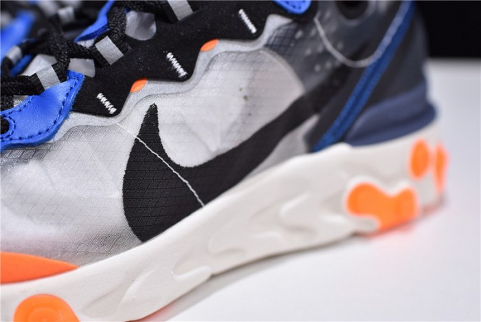 Nike React Element 87 Blue Orange AQ1090-004
