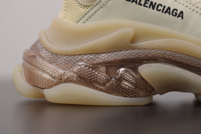 BL TRIPLE S TRAINERS CLEAR SOLE BLACK /BROWN/ RED 541624 W09O1 9000