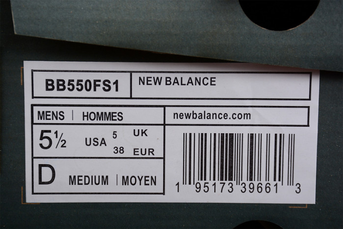 new Ba1an*e 550 white green bb550fs1