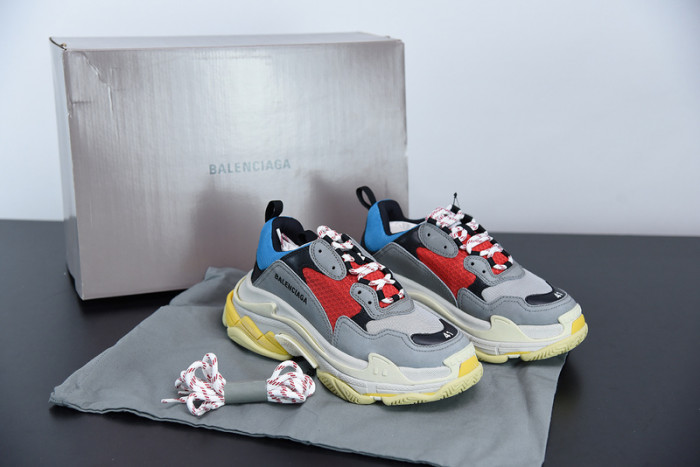 BL TRIPLE S TRAINERS CLEAR SOLE BLUE ADN RED 541624 W09O1 2120
