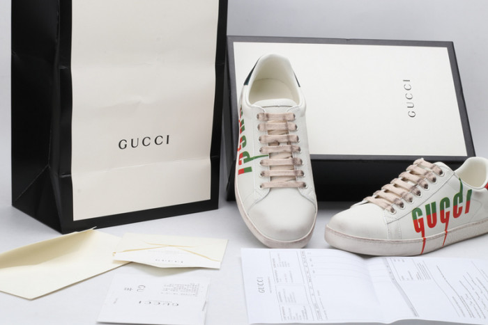 GC ACE EMBROIDERED LOW-TOP SNEAKER WITH LOGO