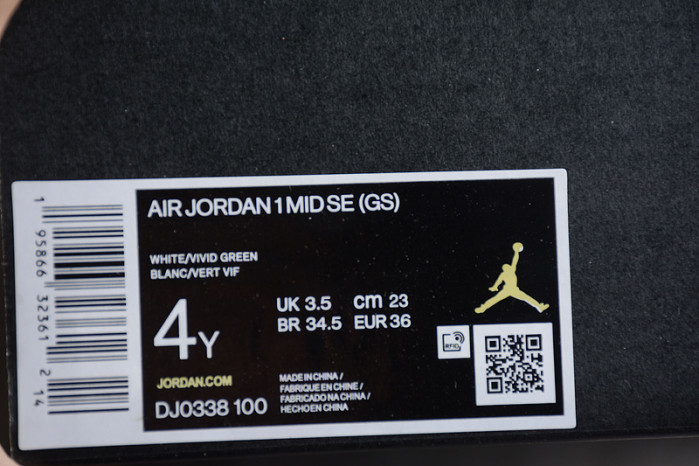 AIR JORDAN 1 MID SE Pastel Vivid Green Grind DJ0338-100