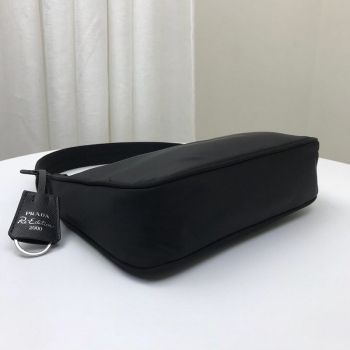 Pra*a 1n1419 nylon hobo bag-24*11*7cm