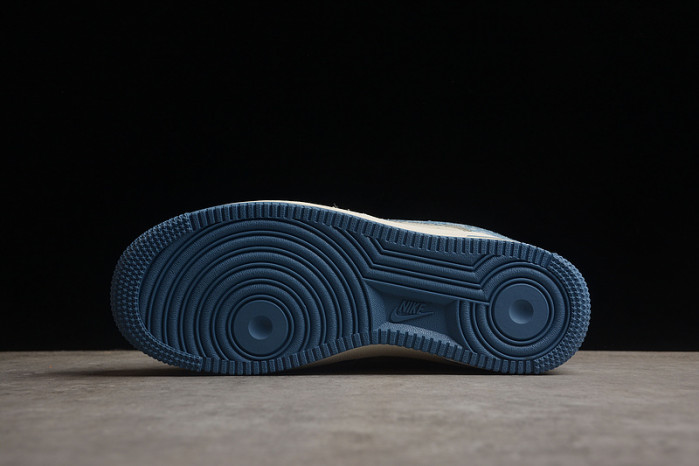 Nike Air Force 1 07 LV8 Beige White Denim Blue Red VT5698-568