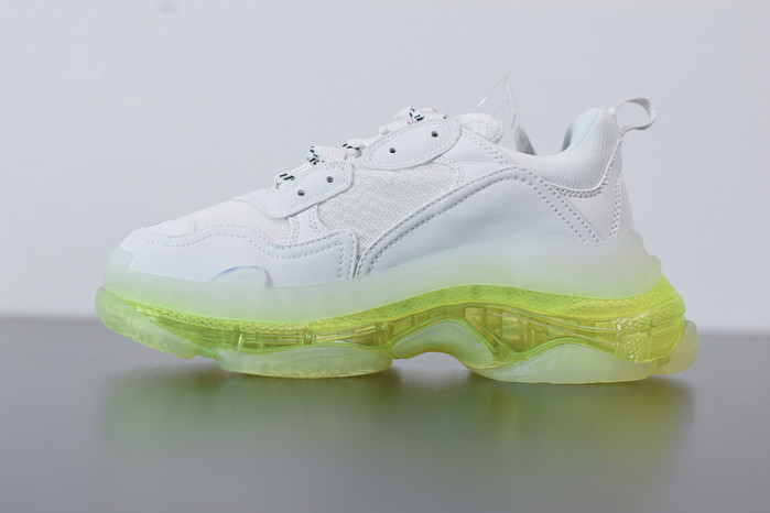 BL TRIPLE S TRAINERS CLEAR SOLE LIGHT GREEN 545325 W09O1 9844