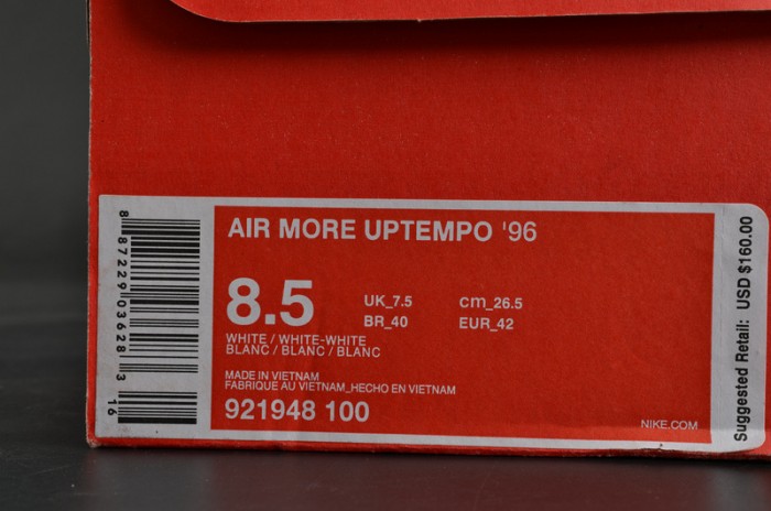 Nike Air More Uptempo “Triple White” mens 921948-100