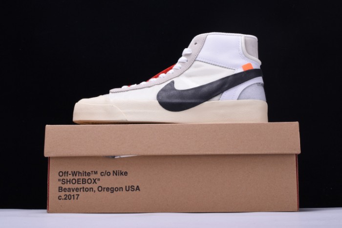 OW x Nike Blazer MID THE TEN 10 Virgil Abloh AA3832-100