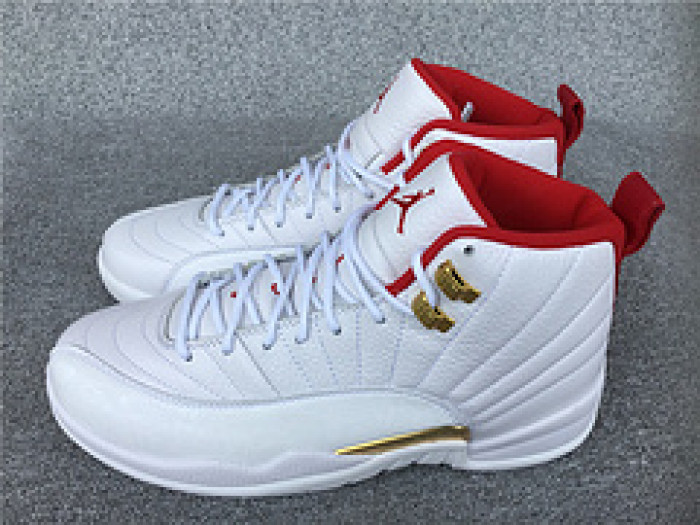 Air Jordan 12 FIBA White University Red 130690-107