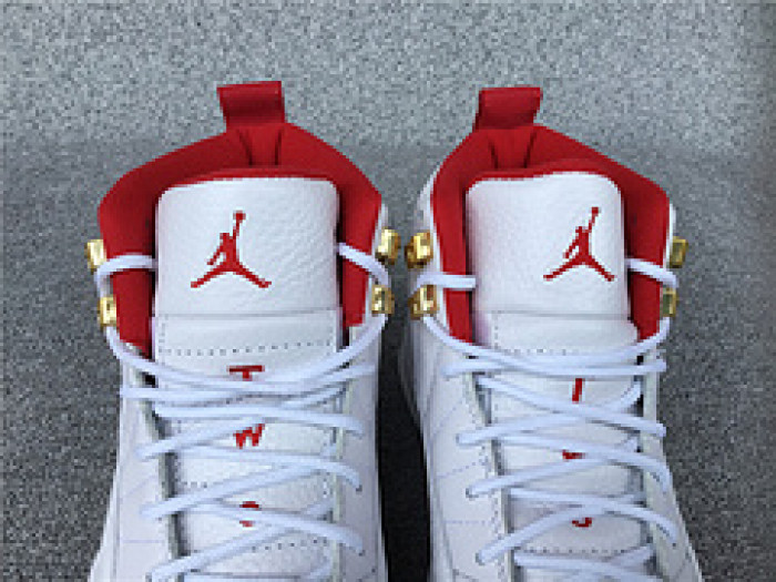 Air Jordan 12 FIBA White University Red 130690-107